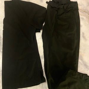 GT black stretch scrub set Sz XL